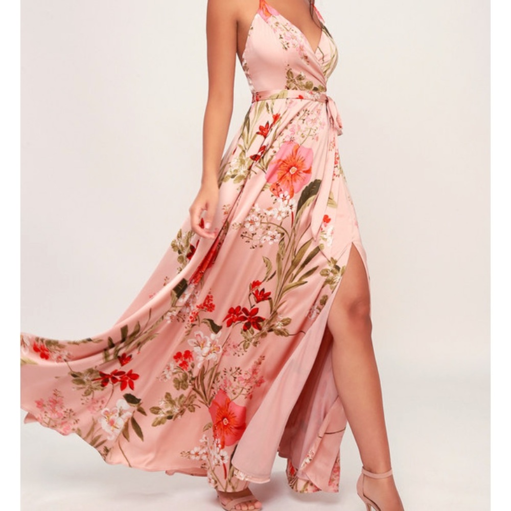 NWT Lulus Still the One Maxi Dress